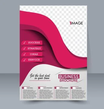 Abstract flyer design background. Brochure template. Stock Illustration