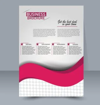 Abstract flyer design background. Brochure template. Stock Illustration