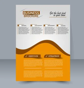 Abstract flyer design background. Brochure template. Stock Illustration