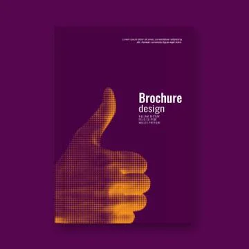 Abstract flyer design background. Brochure template. Stock Illustration