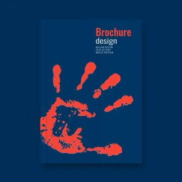 Abstract flyer design background. Brochure template. Stock Illustration