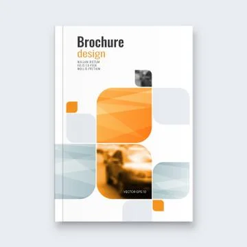 Abstract flyer design background. Brochure template. Stock Illustration