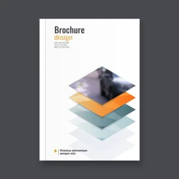 Abstract flyer design background. Brochure template. Stock Illustration