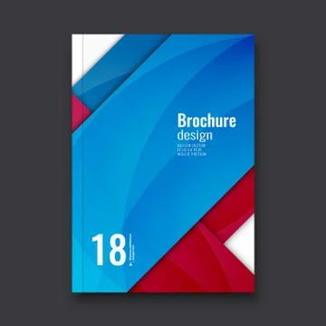 Abstract flyer design background. Brochure template. Stock Illustration