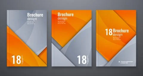 Abstract flyer design background. Brochure template. Stock Illustration