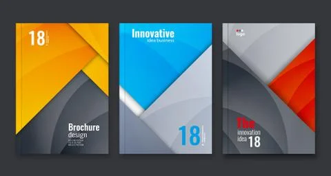 Abstract flyer design background. Brochure template. Stock Illustration