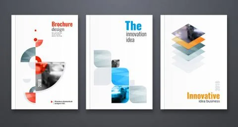 Abstract flyer design background. Brochure template. Stock Illustration