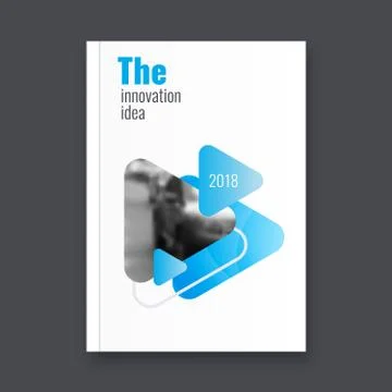 Abstract flyer design background. Brochure template. Stock Illustration