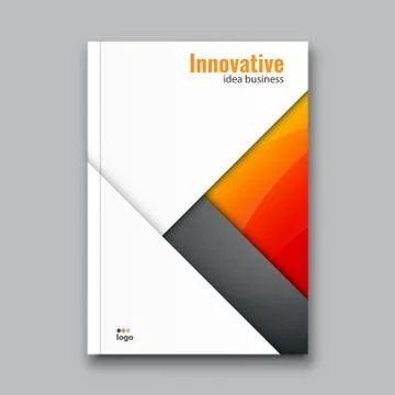Abstract flyer design background. Brochure template. Stock Illustration