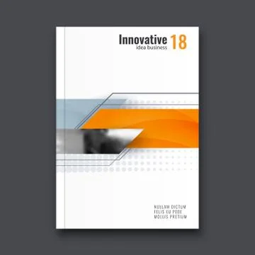 Abstract flyer design background. Brochure template. Stock Illustration