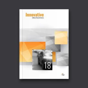 Abstract flyer design background. Brochure template. Stock Illustration