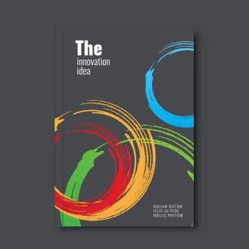 Abstract flyer design background. Brochure template. Stock Illustration
