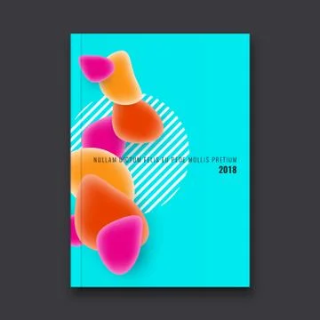 Abstract flyer design background. Brochure template. Stock Illustration