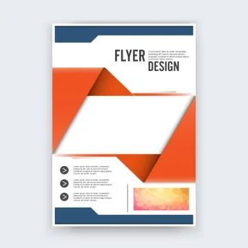 Abstract flyer design background. Brochure template. Can be used for magazine Stock Illustration
