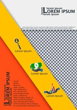 Abstract flyer design background. Brochure template. Annual repo Stock Illustration