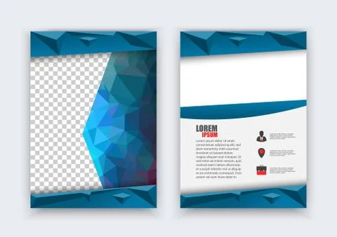 Abstract flyer design background. Vector Brochure Flyer design Layout templat Stock Illustration