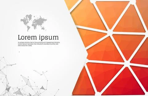 Abstract Flyer Geometric Triangular Abstract Modern Backgrounds - EPS10 Broch Stock Illustration