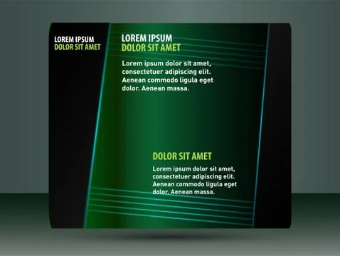 Abstract flyer Illustrazione stock