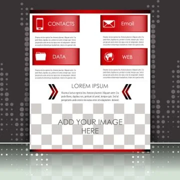 Abstract flyer or cover design - template Stock Illustration