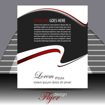 Abstract flyer or cover design - template Stock Illustration