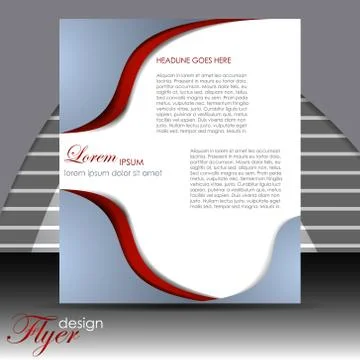 Abstract flyer or cover design - template Stock Illustration