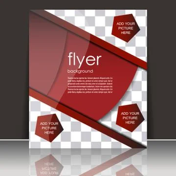 Abstract flyer or cover design - template Stock Illustration