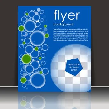 Abstract flyer or cover design - template Stock Illustration