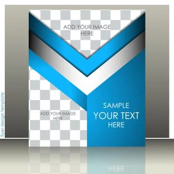 Abstract flyer or cover design - template Stock Illustration