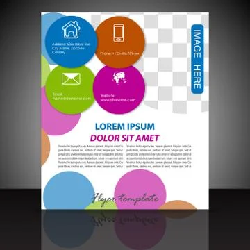Abstract flyer or cover design - template Stock Illustration