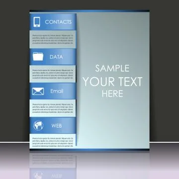 Abstract flyer or cover design - template Stock Illustration