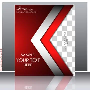 Abstract flyer or cover design - template Stock Illustration