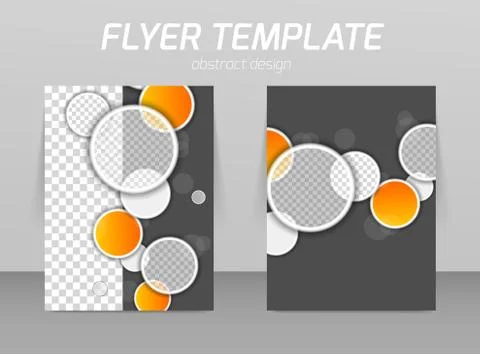 Abstract flyer template design Stock Illustration