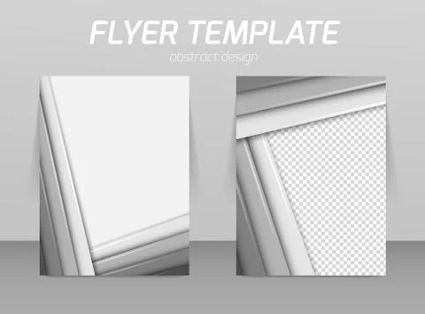 Abstract flyer template design Stock Illustration