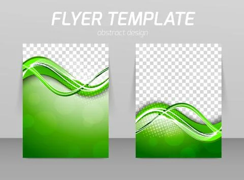 Abstract flyer template design Illustrazione stock