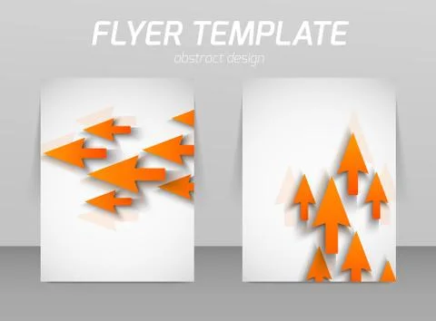Abstract flyer template design Stock Illustration