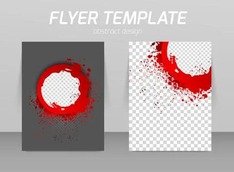 Abstract flyer template design Illustrazione stock