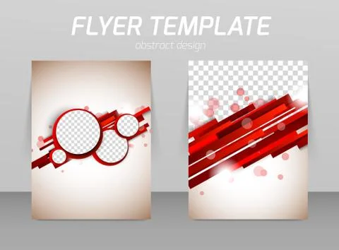 Abstract flyer template design Stock Illustration