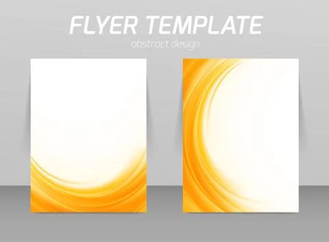 Abstract flyer template design Stock Illustration