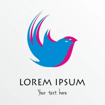 Abstract Flying Birds Template Stock Illustration