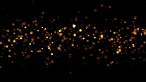 Abstract flying bright particles in space, computer generated abstract Illustrazione stock