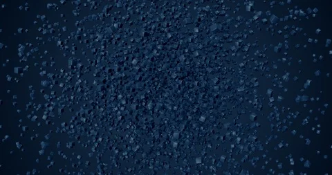 Abstract flying cubes gather in a sphere Stock Footage 102821018