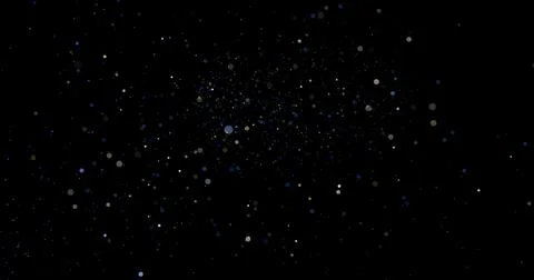 Abstract Flying dust particles on a black background 3d rendering 스톡 일러스트