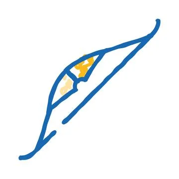 Abstract flying feather design depicting simplicity and lightness Stock Illustration