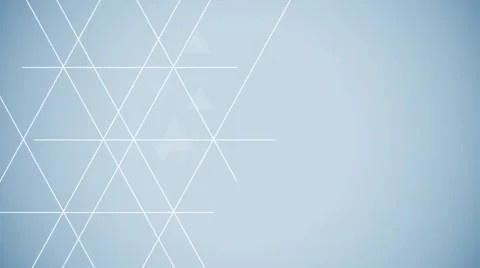 Abstract flying glow triangle shape particles with lines Stock Footage 58817208