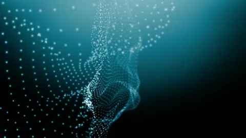 Abstract flying particles, all over the screen Stock Footage 157812713