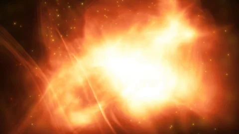 Abstract Flying Particles On Fluid Background Loop Stock Footage 115432672