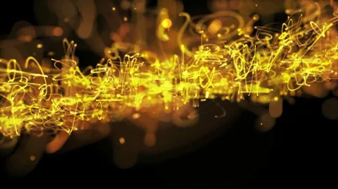 Abstract flying particles FullHD Stock Footage 10738863