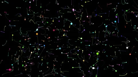 Abstract flying particles FullHD Stock Footage 10738920