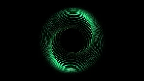 An abstract flying tunnel of circles Stock Footage 286046518