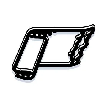Abstract flying wing or bird graphic design element Stock Illustration